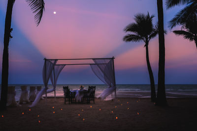 Food dinner romantic for couple and twilight time 