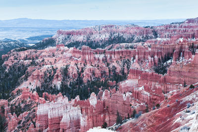 Panoramic view of rock formations