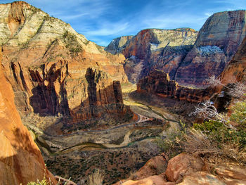 View of rock formations