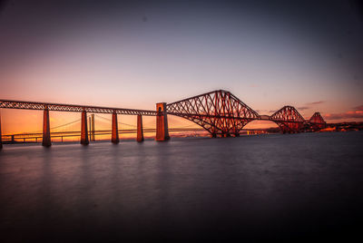 View of suspension bridge