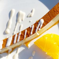 Close-up of dessert in plate