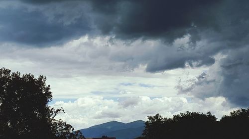 Low angle view of cloudy sky