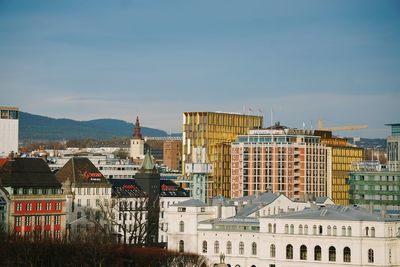 Buildings in city