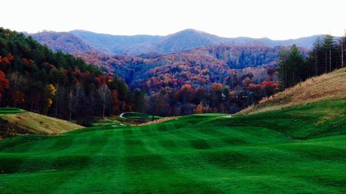 Scenic view of mountains