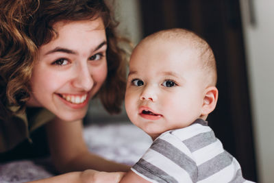 Portrait of cute baby boy