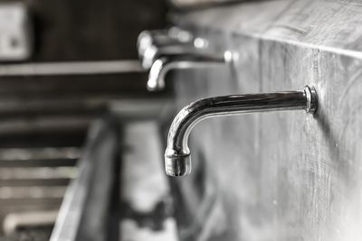 Close-up of faucet