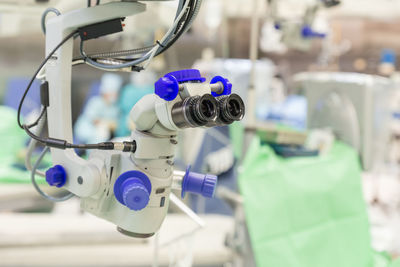 Close-up of machine part