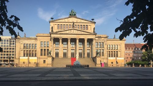 View of building against cloudy sky