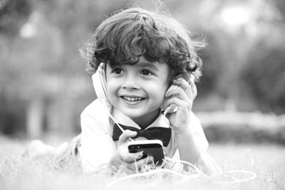 Portrait of smiling boy