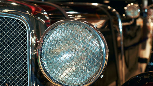 Close-up of vintage car