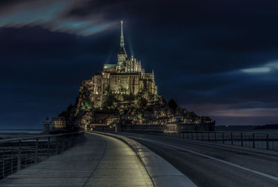 View of cathedral against cloudy sky