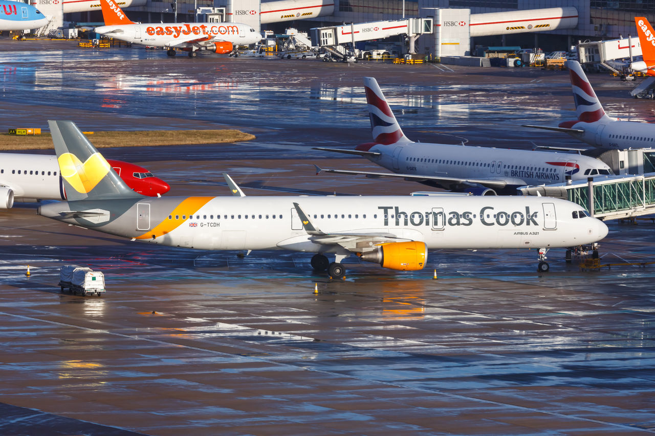 VIEW OF AIRPLANE ON AIRPORT