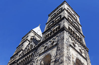 Lund's cathedral seen from the ground
