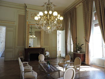 Table and chairs at home