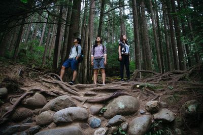 Children in forest