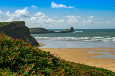 Scenic view of sea against sky