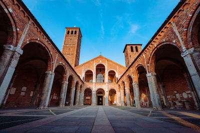 Low angle view of historical building