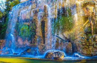 View of waterfall