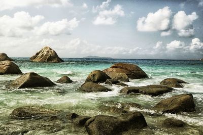 Scenic view of sea against sky