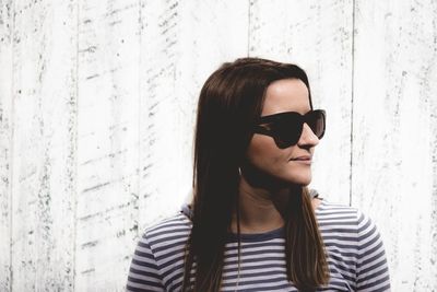 Young woman in sunglasses