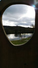 Reflection of clouds in water