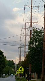 Electricity pylon against sky