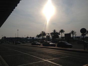 Road at sunset