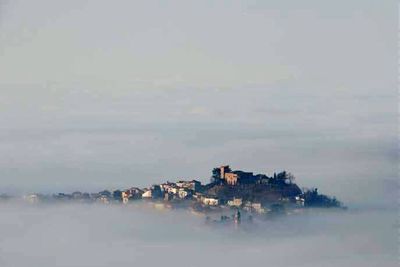 Reflection of woman in water