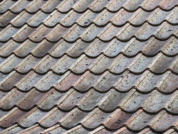 Full frame shot of roof tiles