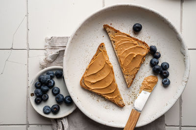 Close-up of dessert in plate