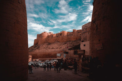 Group of people in historic building