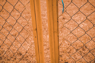 Full frame shot of metal fence