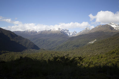 Scenic view of mountains