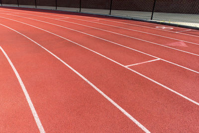 Full frame shot of running track