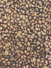 Full frame shot of coffee beans