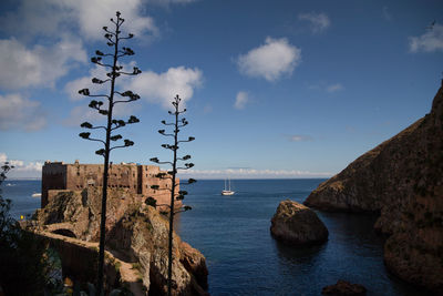 Panoramic view of sea against sky