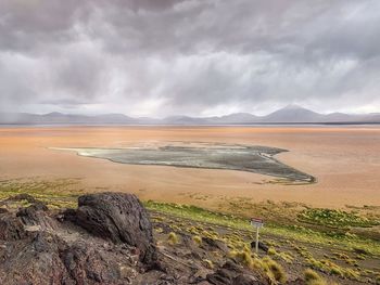 Scenic view of landscape against sky