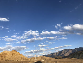 Scenic view of desert against sky