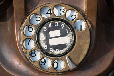 Close-up of telephone