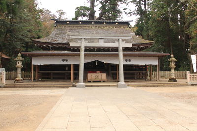 Entrance of building