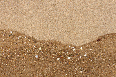 Full frame shot of wet sand