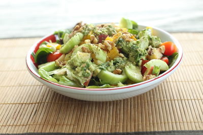 Close-up of salad in bowl