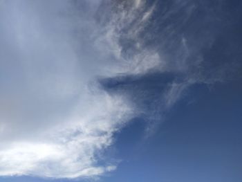 Low angle view of clouds in sky