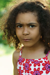 Close-up of young woman