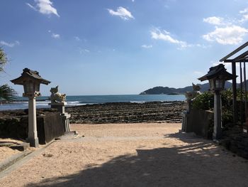 Scenic view of sea against sky