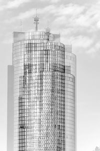 Low angle view of modern building against sky