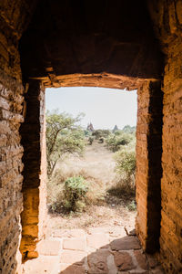 Stone wall of old building