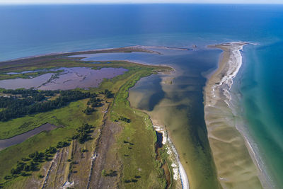 Panoramic view of beach against sky