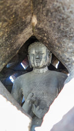 Close-up of old statue