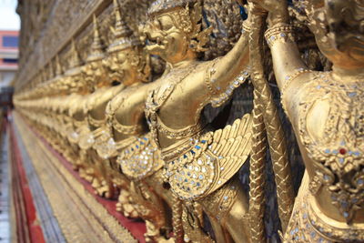 Close-up of buddha statue